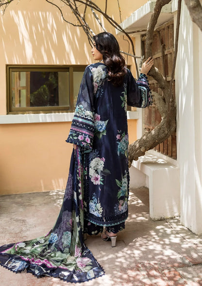 ELAF PRINTS CHIFFON ECD-4B TWILIGHT GARDEN