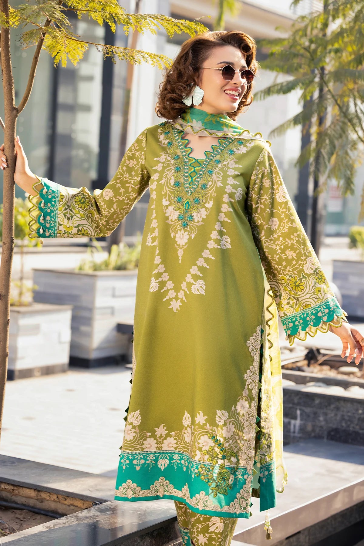 CHARIZMA Combination Unstitched Embroidered Lawn Collection CC6-07