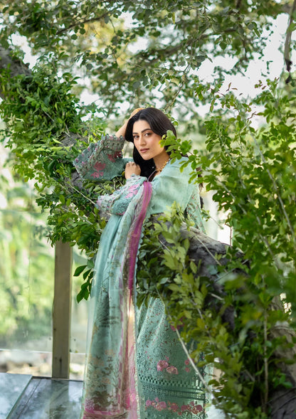 ELAF ERC-4B NAYAB Print Chikankari Lawn