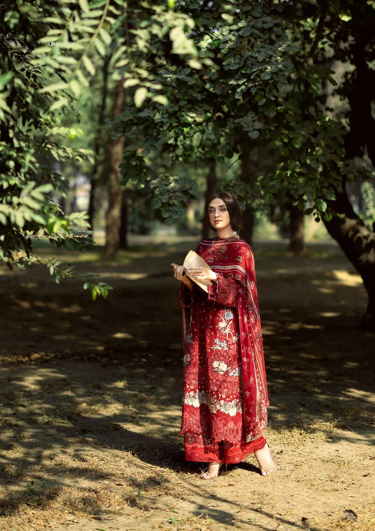 ELAF ERC-1B MARJAAN Print Chikankari Lawn