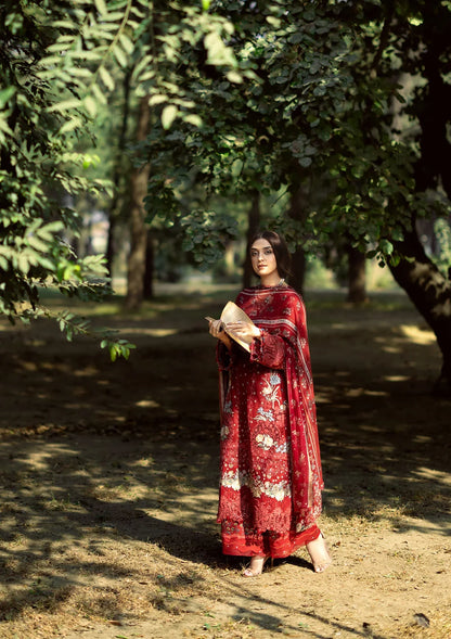 ELAF ERC-1B MARJAAN Print Chikankari Lawn
