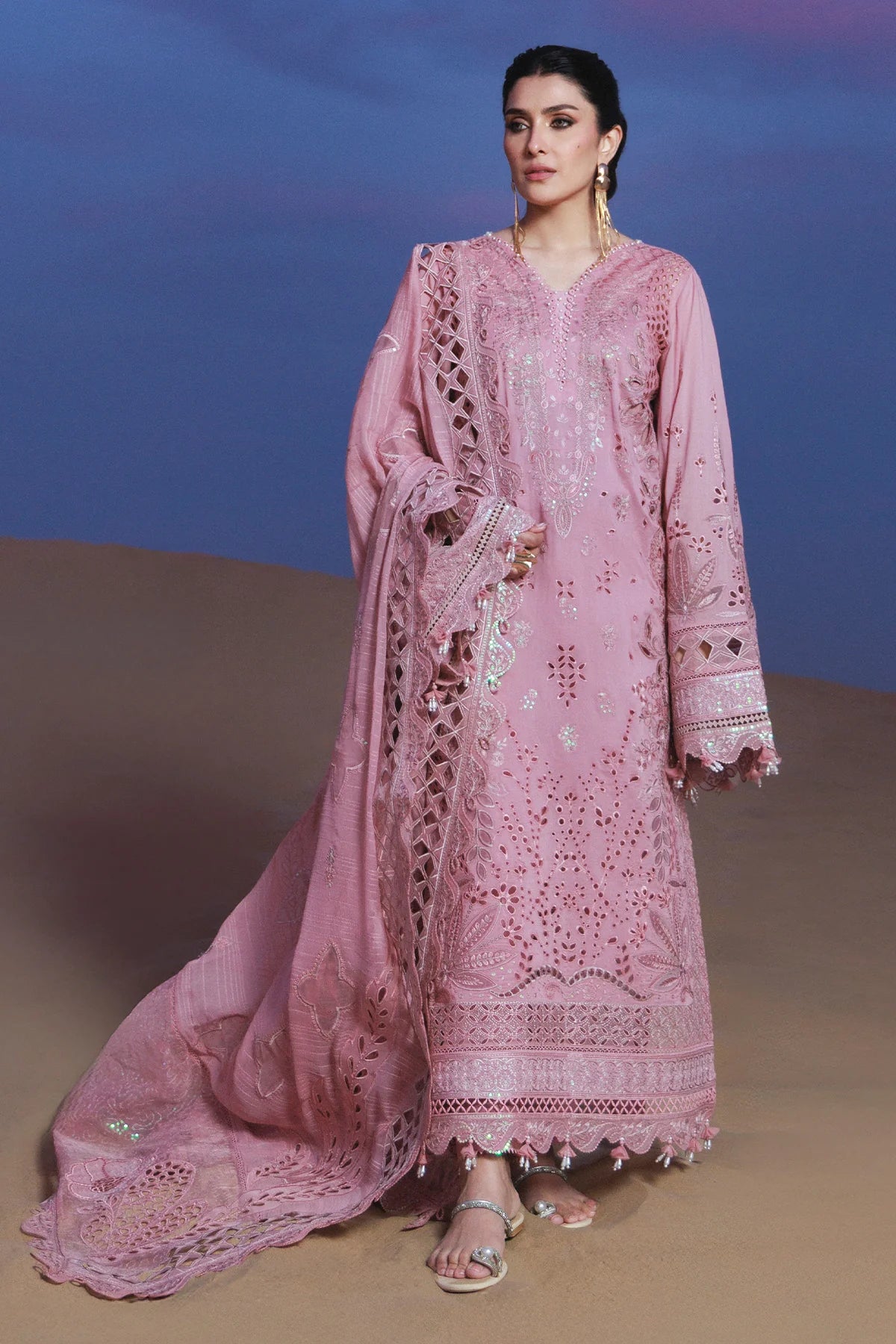 Nureh NE-232 Aman Unstitched Luxury Lawn