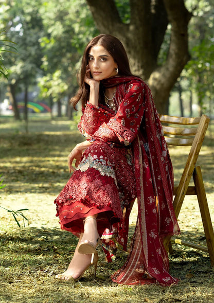 ELAF ERC-1B MARJAAN Print Chikankari Lawn