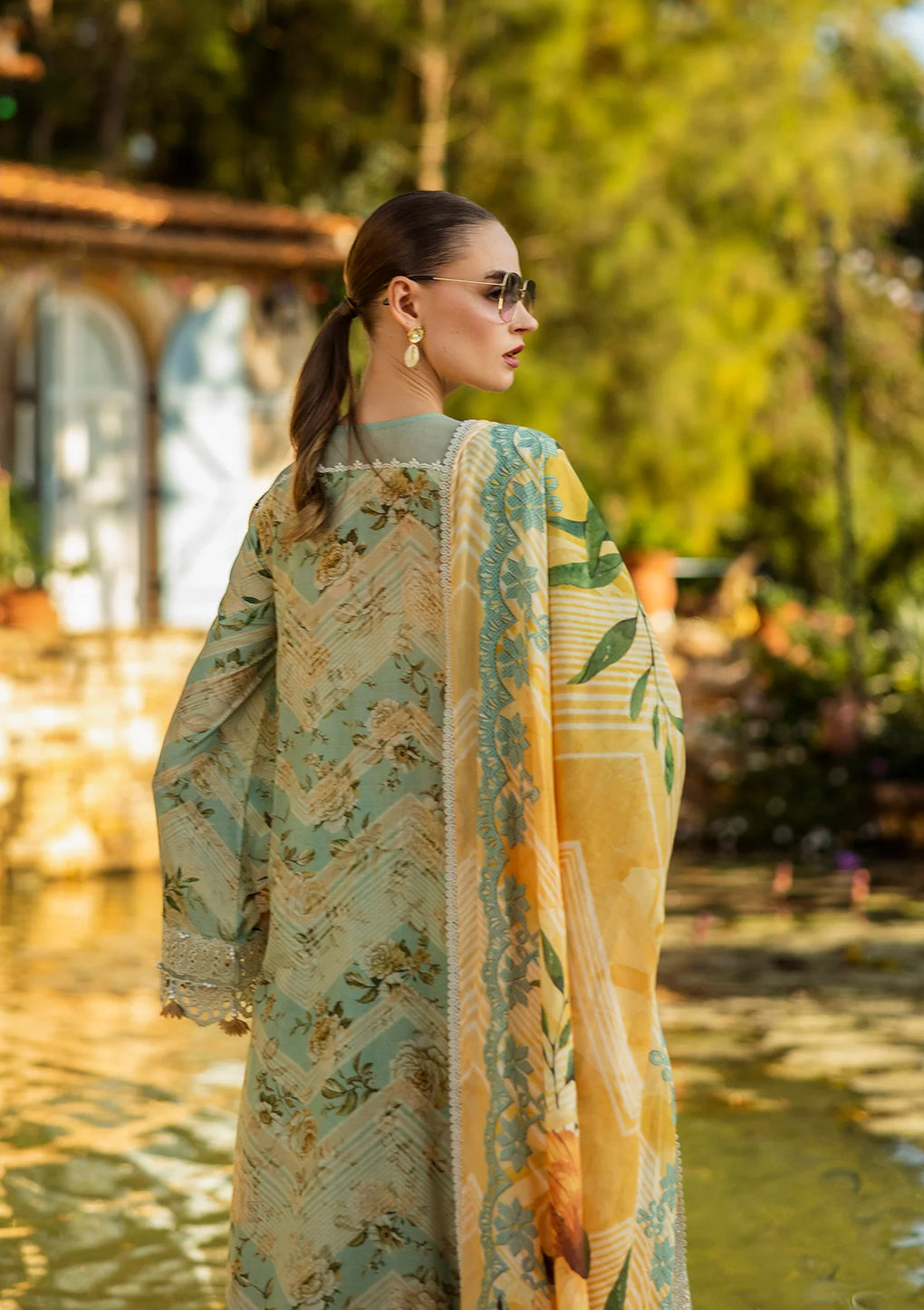 ELAF Print Chikankari ELK-06A PISTACHIO DREAMS