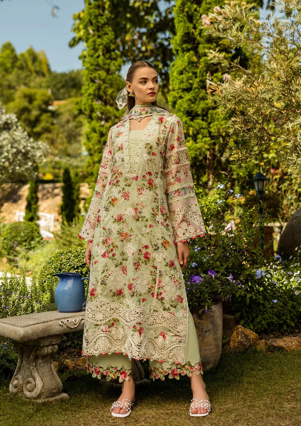 ELAF Print Chikankari ELK-04A DEAR PARADISE