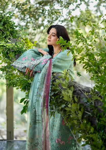 ELAF ERC-4B NAYAB Print Chikankari Lawn