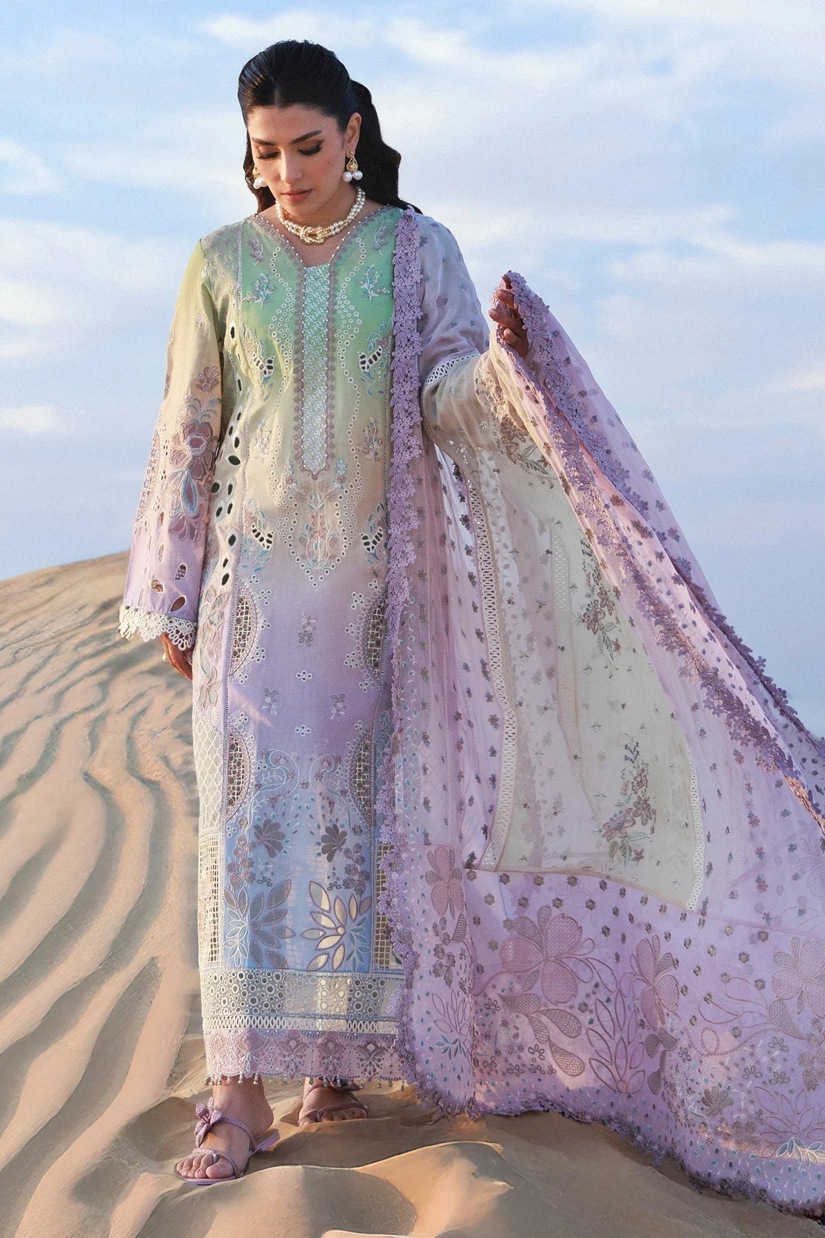 Nureh NE-228 AmanUnstitched Luxury Lawn