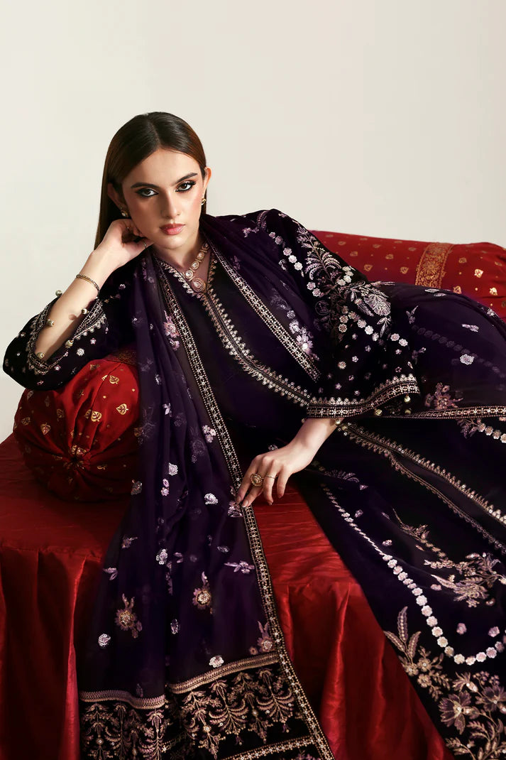 EMAAN ADEEL Zarposh Velvet - DILNAR - 02