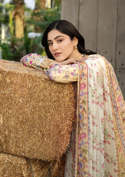 ELAF ERC-5B KHUSHEE Print ChikanKari