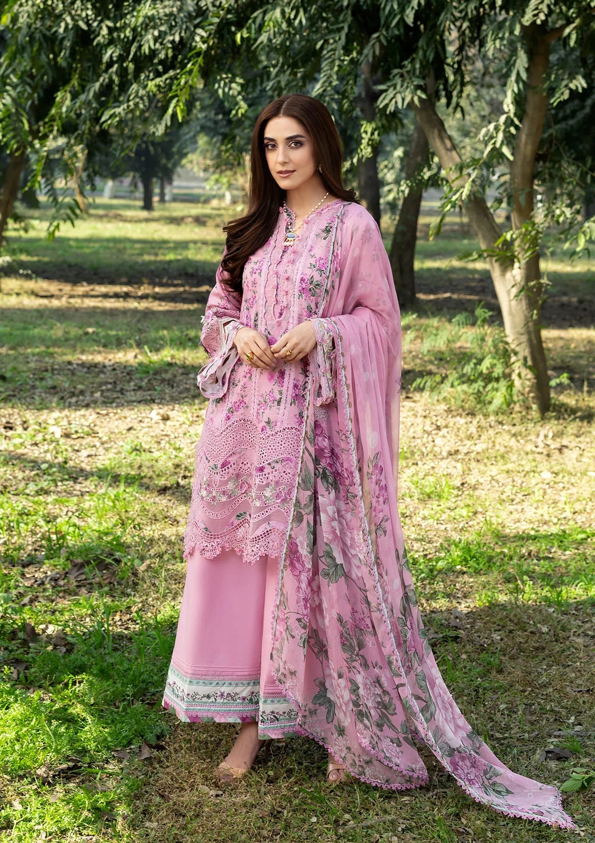 ELAF ERC-3A MAN MAYAL Print Chikankari Lawn