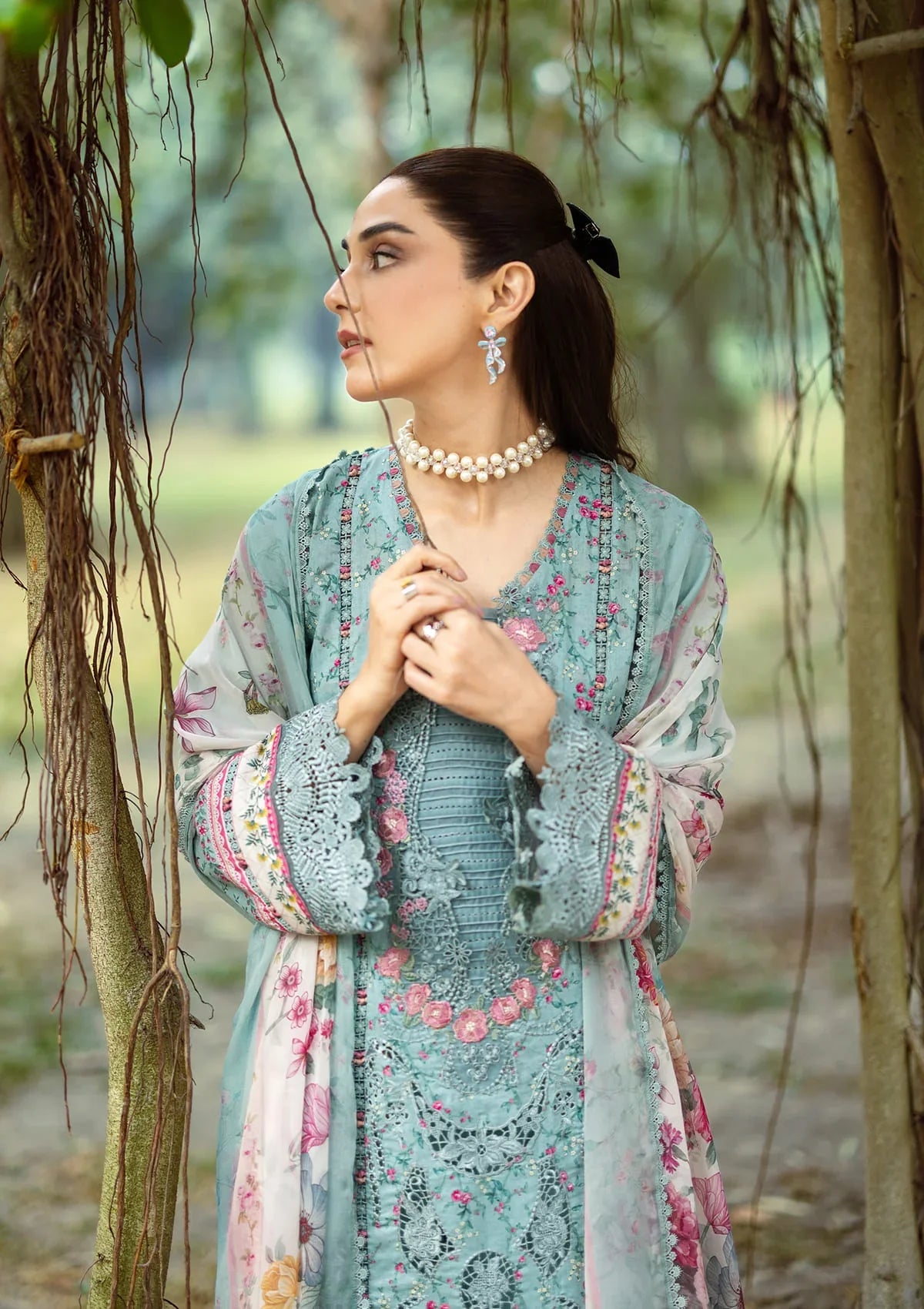 ELAF ERC-2B BATIK Print Chikankari Lawn