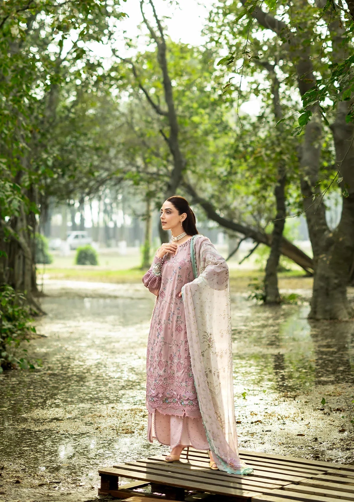 ELAF PREMIUM ChikanKari Prints ERC-8A SAHAA
