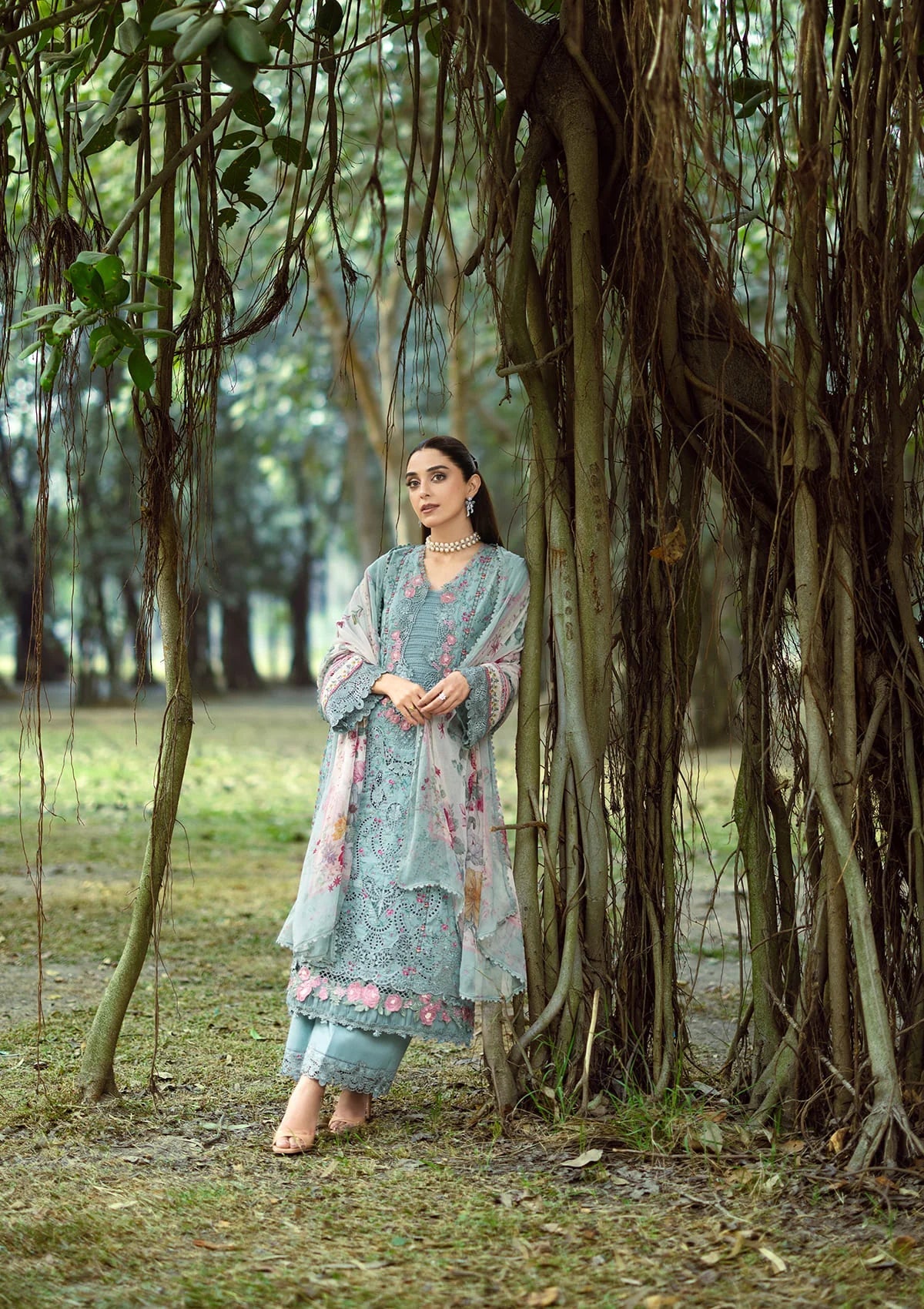 ELAF ERC-2B BATIK Print Chikankari Lawn