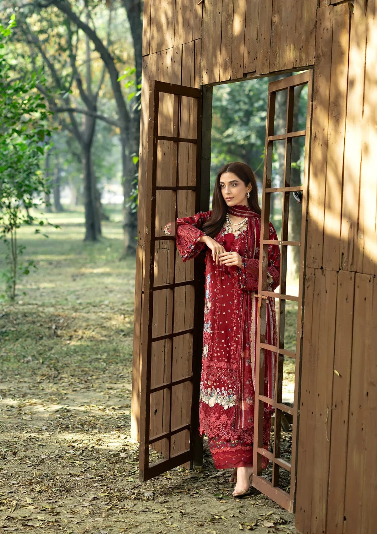 ELAF ERC-1B MARJAAN Print Chikankari Lawn