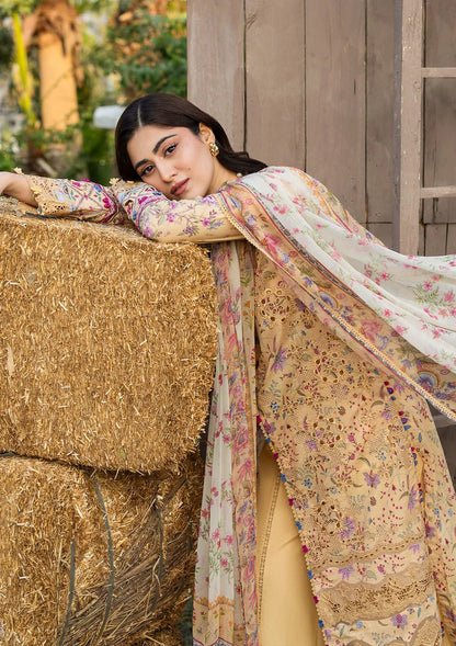 ELAF ERC-5B KHUSHEE Print ChikanKari