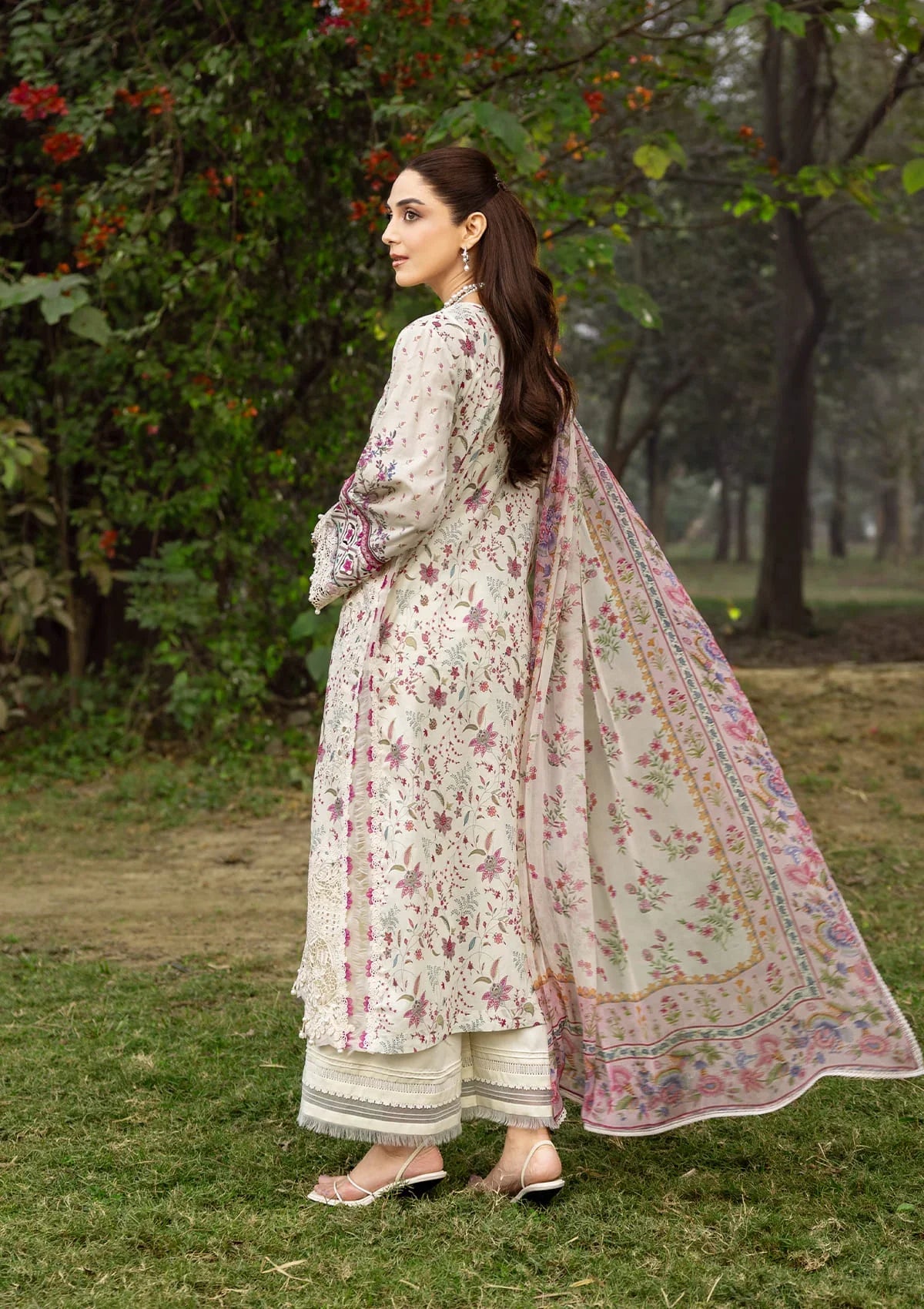 ELAF ERC-5A MEHR Print Chikankari Lawn