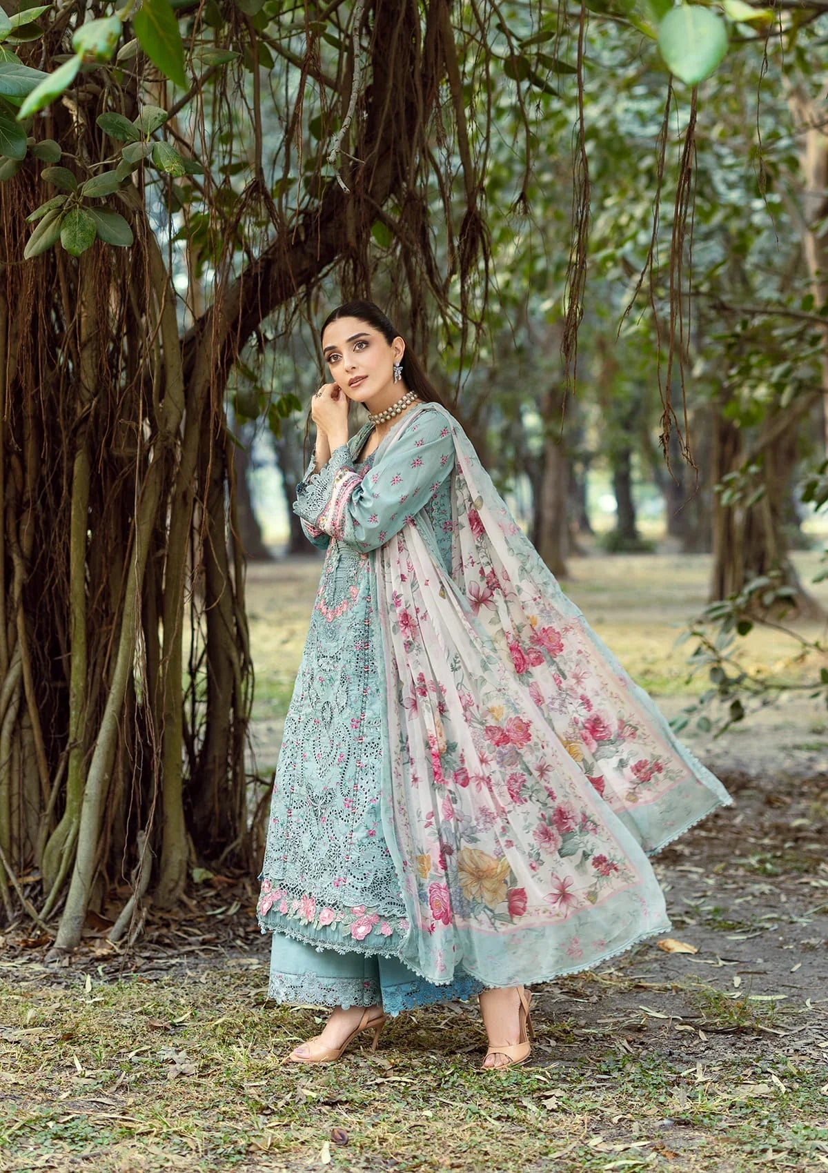 ELAF ERC-2B BATIK Print Chikankari Lawn
