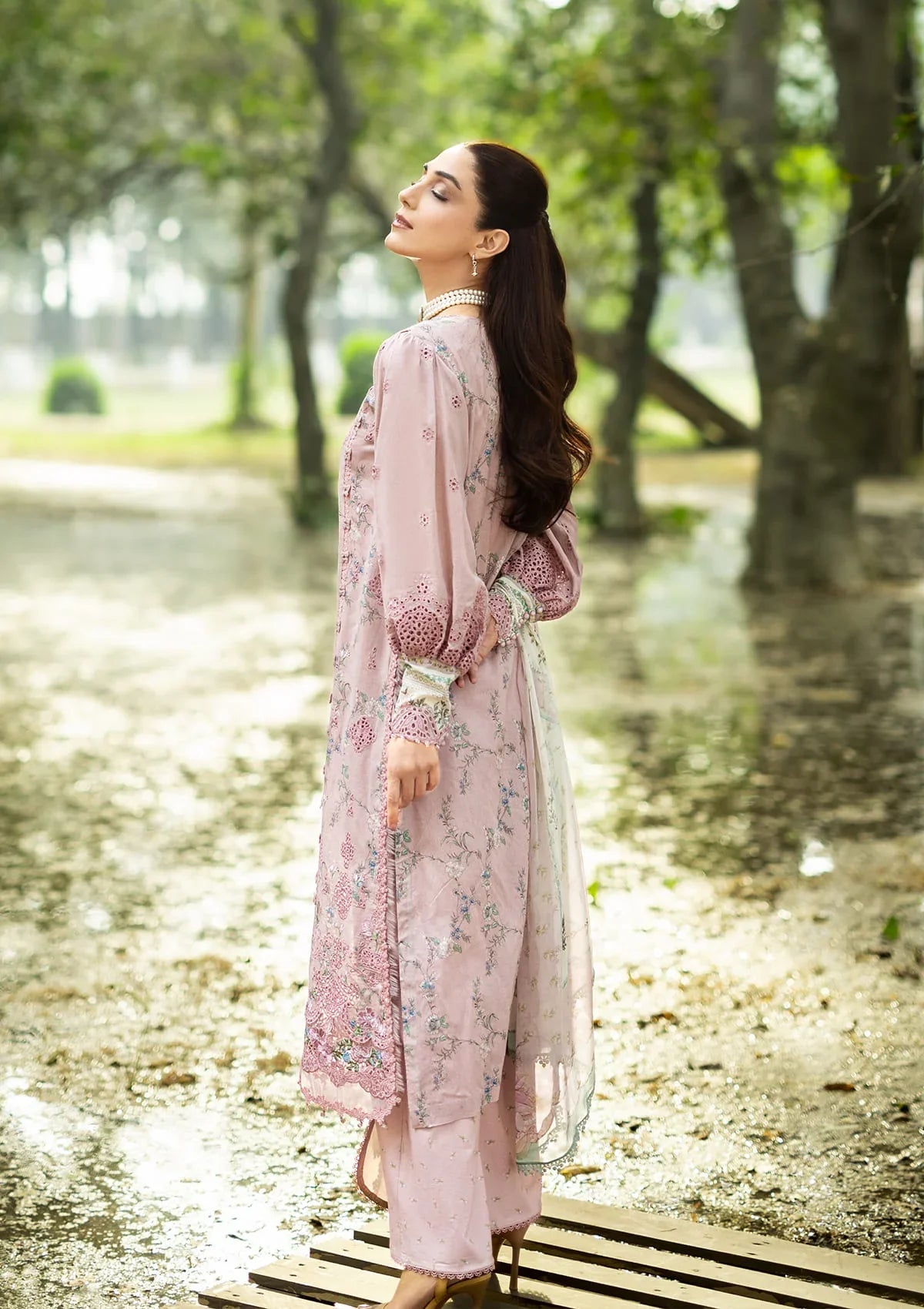 ELAF PREMIUM ChikanKari Prints ERC-8A SAHAA