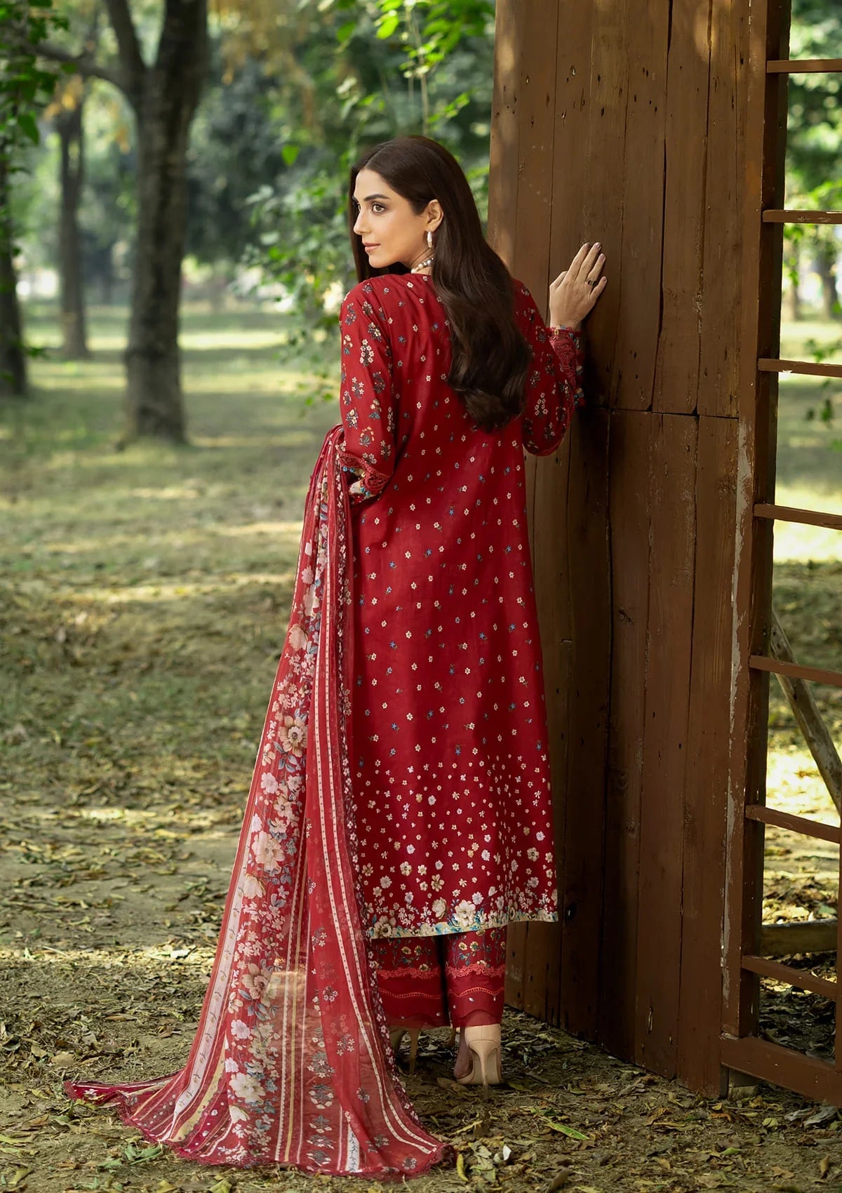 ELAF ERC-1B MARJAAN Print Chikankari Lawn