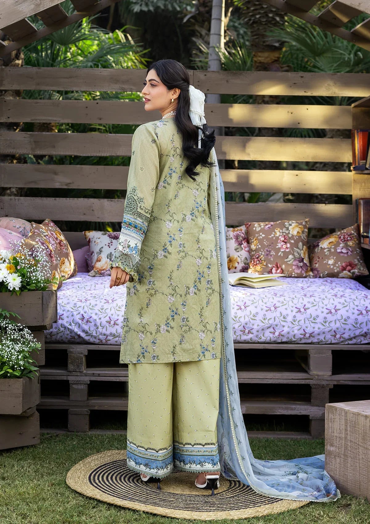 ELAF ERC-8B MENAH Print Chikankari