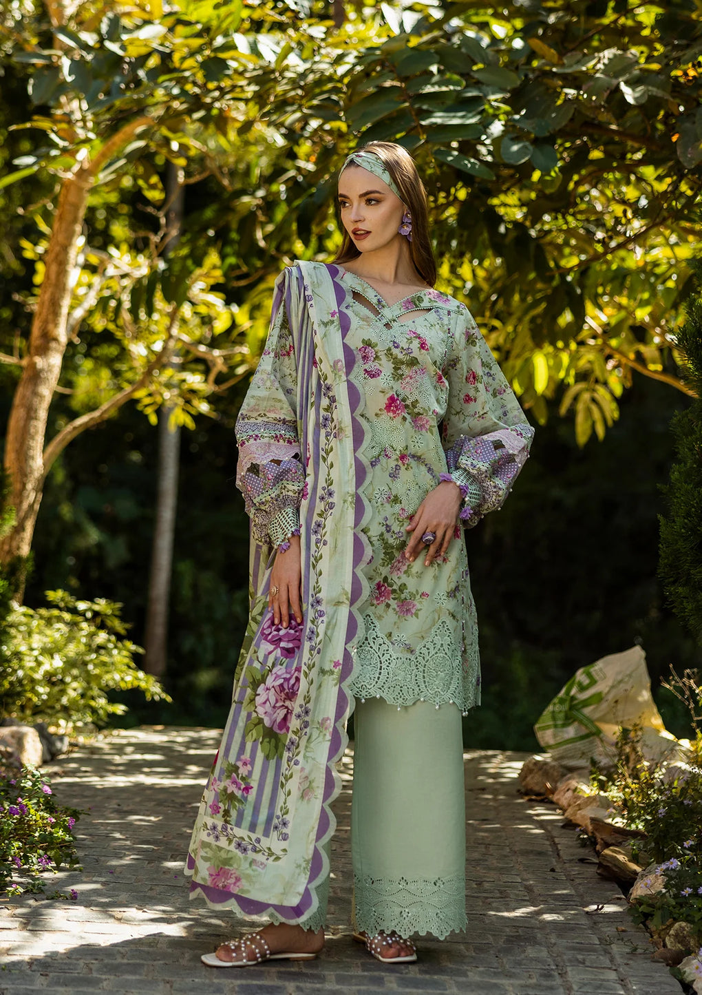 ELAF Print Chikankari ELK-03A FLOREALE