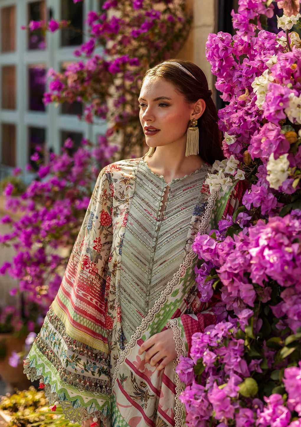 ELAF Print Chikankari ELK-01B GIARDINO