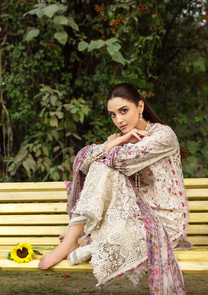ELAF ERC-5A MEHR Print Chikankari Lawn
