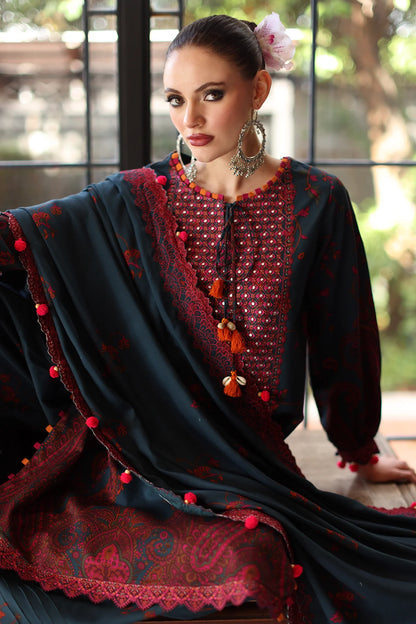 CHARIZMA Aniq Vol-01 2025 Fall Winter 3-PC Unstitched Embroidered Linen Collection ANW6-04