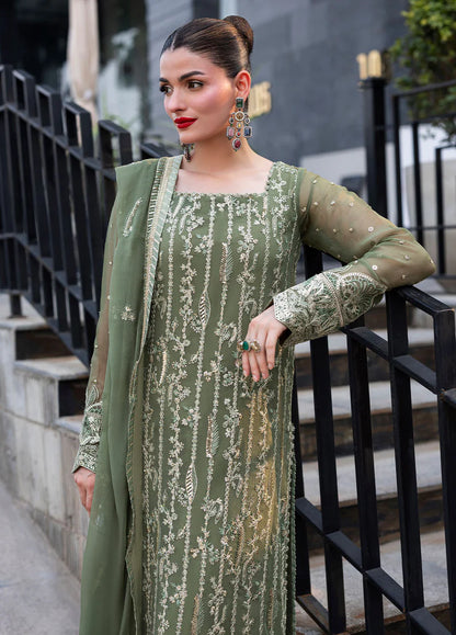 SAHANE CT 25006 Mist - At First Glance | Unstitched Chiffon | 3 Piece