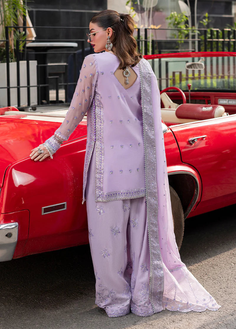 SAHANE CT 25002 Lavendine - At First Glance | Unstitched Chiffon | 3 Piece