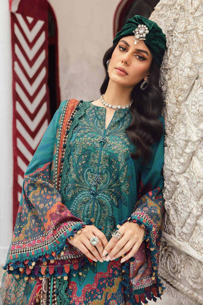 MARIA B. -  M. Prints 3 Piece Unstitched Embroidered Cambric Suit | MPT-2710-B