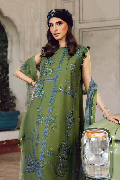 MARIA B. -  M. Prints 3 Piece Unstitched Embroidered Cambric Suit | MPT-2701-A