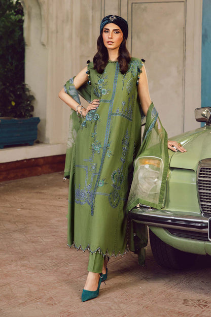 MARIA B. -  M. Prints 3 Piece Unstitched Embroidered Cambric Suit | MPT-2701-A