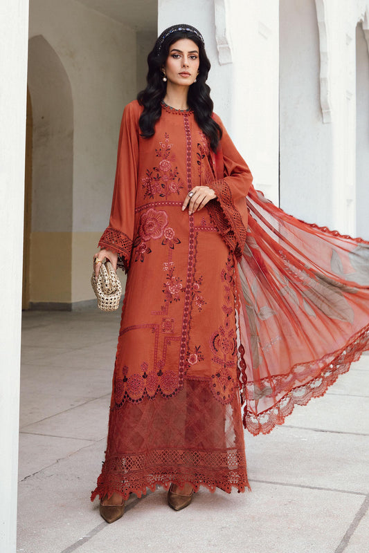 MARIA B. -  M. Prints 3 Piece Unstitched Embroidered Cambric Suit | MPT-2701-B