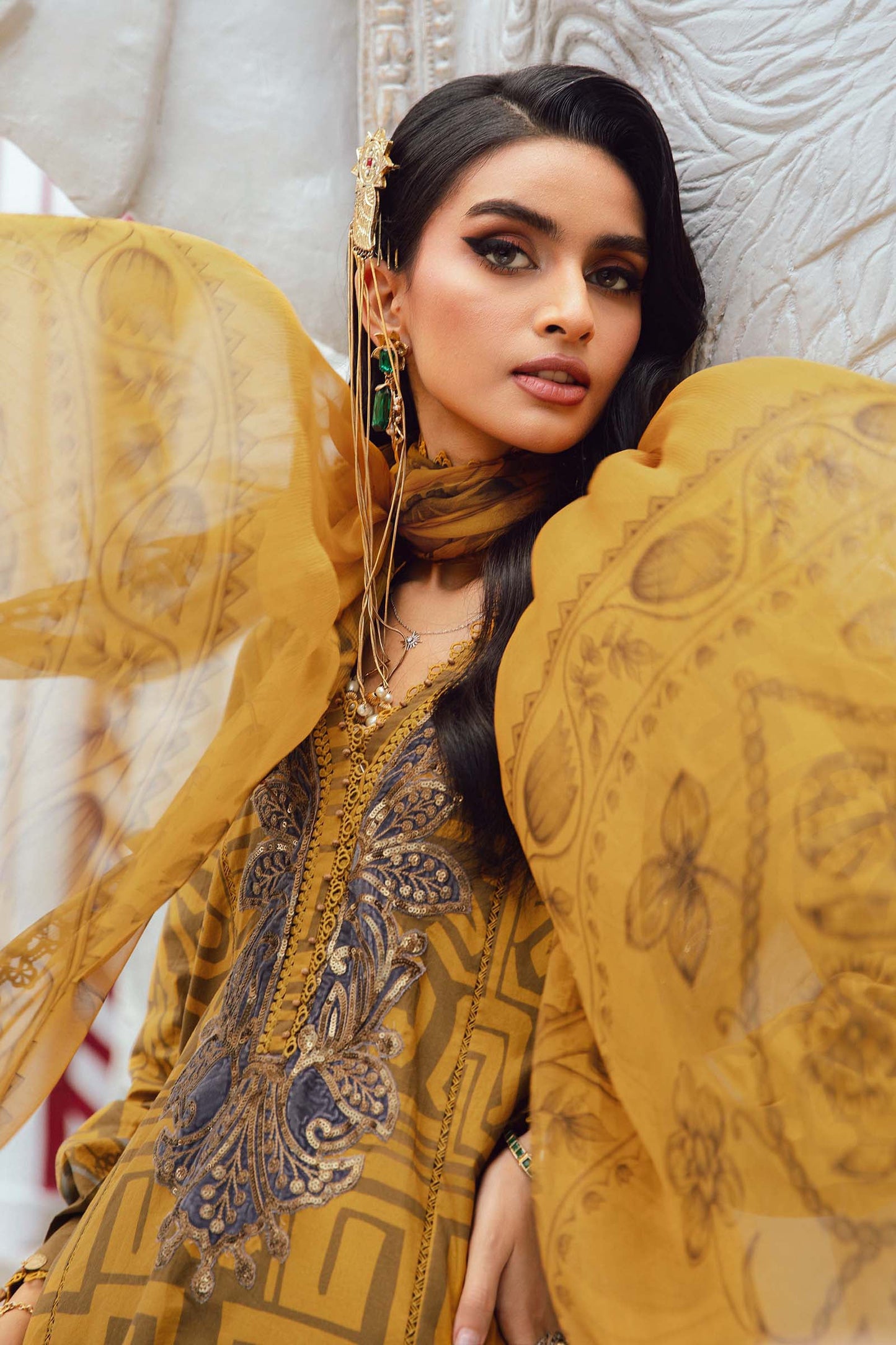 MARIA B. -  M. Prints 3 Piece Unstitched Embroidered Cambric Suit | MPT-2703-A