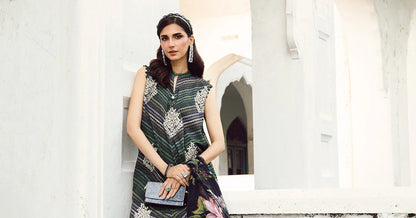 MARIA B. -  M. Prints 3 Piece Unstitched Embroidered Cambric Suit | MPT-2705-A