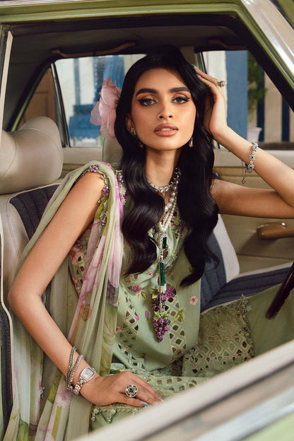 MARIA B. -  M. Prints 3 Piece Unstitched Embroidered Cambric Suit | MPT-2706-A