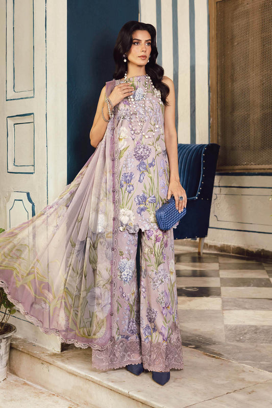 MARIA B. -  M. Prints 3 Piece Unstitched Embroidered Cambric Suit | MPT-2708-A