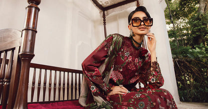 MARIA B. -  M. Prints 3 Piece Unstitched Embroidered Cambric Suit | MPT-2709-A