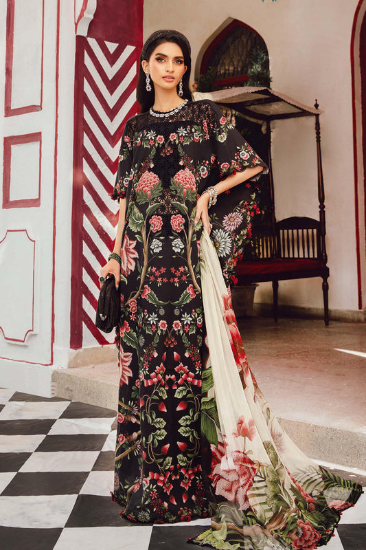 MARIA B. -  M. Prints 3 Piece Unstitched Embroidered Cambric Suit | MPT-2709-B