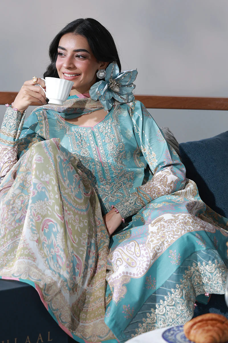 GULAAL Delia Unstitched Lawn Eidra D1