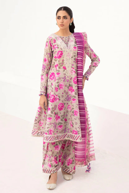 Delia by Jazmin Summer Embroidered Lawn  D-08