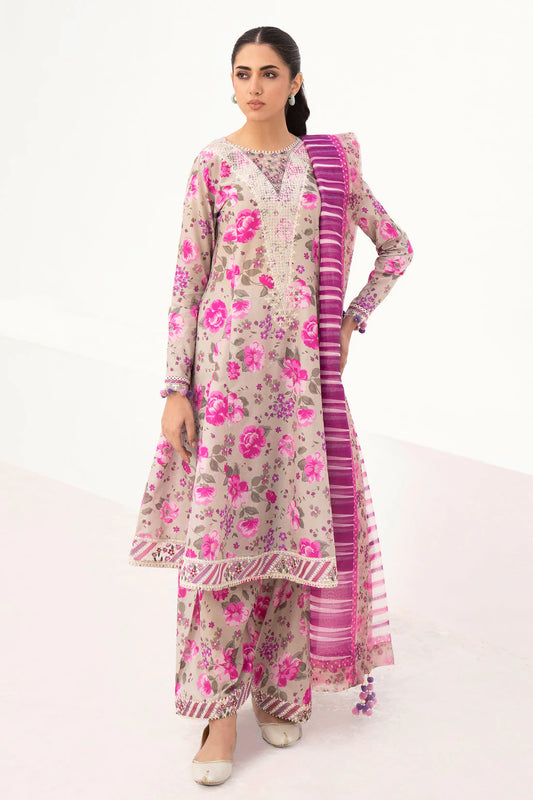 Delia by Jazmin Summer Embroidered Lawn  D-08