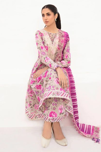 Delia by Jazmin Summer Embroidered Lawn  D-08