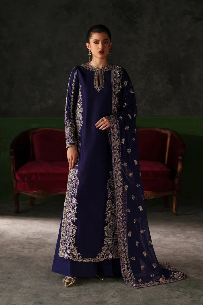 Emaan Adeel Verve Silk Edit Azure Sapphire