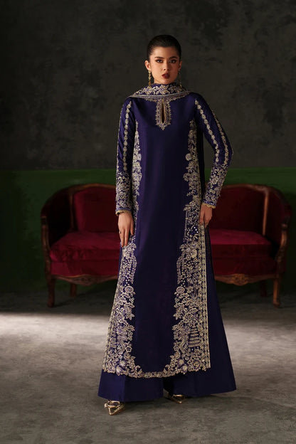 Emaan Adeel Verve Silk Edit Azure Sapphire