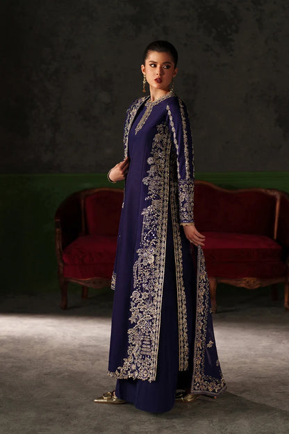 Emaan Adeel Verve Silk Edit Azure Sapphire