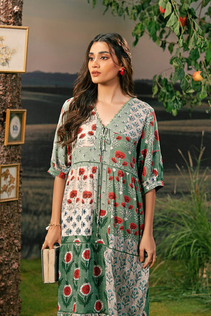 M. Basic by MARIA. B. 3 Pc Unstitched Embroidered Arabic Lawn Suit | MB-PFUS25-02B