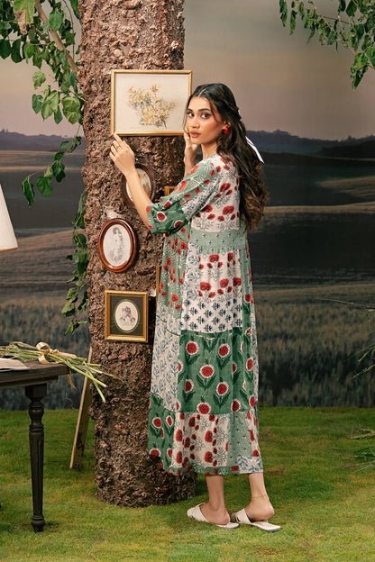 M. Basic by MARIA. B. 3 Pc Unstitched Embroidered Arabic Lawn Suit | MB-PFUS25-02B