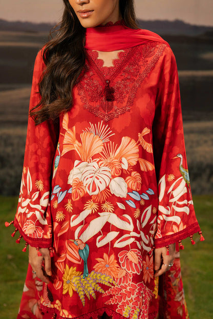 M. Basic by MARIA. B. 3 Pc Unstitched Embroidered Arabic Lawn Suit | MB-PFUS25-05B